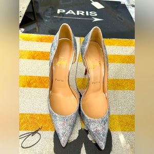 Christian Louboutin Iriza 100 Glitter Solaria/Specchio